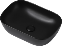Накладная раковина Abber Rechteck AC2200MB матовая черная