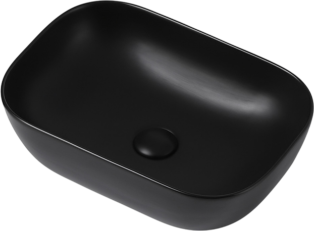 Накладная раковина Abber Rechteck AC2200MB матовая черная