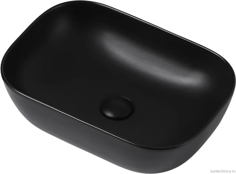 Накладная раковина Abber Rechteck AC2200MB матовая черная