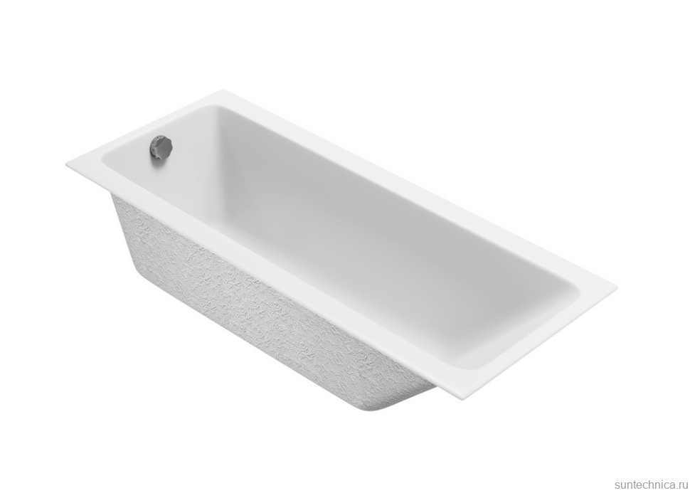 Акриловая ванна Cersanit Crea 64870 170x70 см, пристенная, белая, на ножках