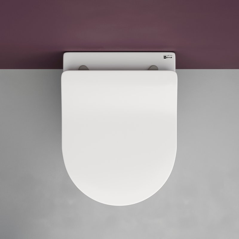 Комплект Унитаз подвесной Ceramicanova Play CN3001 с микролифтом, безободковый + Инсталляция VitrA V-Fix Core 732-5800-01 с кнопкой смыва Root R 740-2280 хром