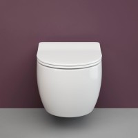 Комплект Унитаз подвесной Ceramicanova Play CN3001 с микролифтом, безободковый + Инсталляция VitrA V-Fix Core 732-5800-01 с кнопкой смыва Root R 740-2280 хром