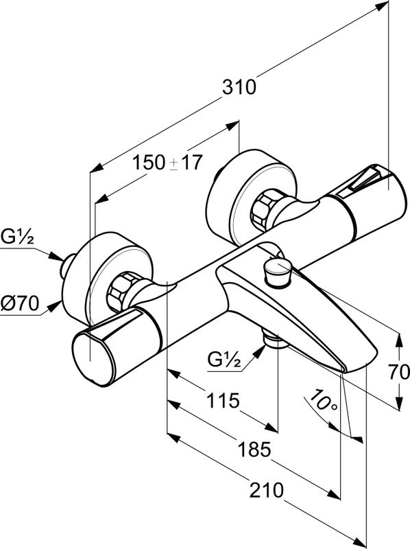 Душевой комплект Термостат Kludi Zenta 351013938 + Гарнитур Nova Fonte 2084039-15