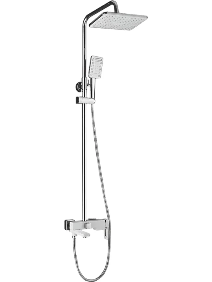 Душевая стойка Shevanik S9036F белый, хром