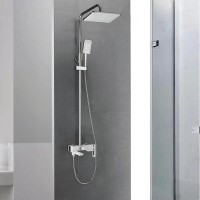 Душевая стойка Shevanik S9036F белый, хром