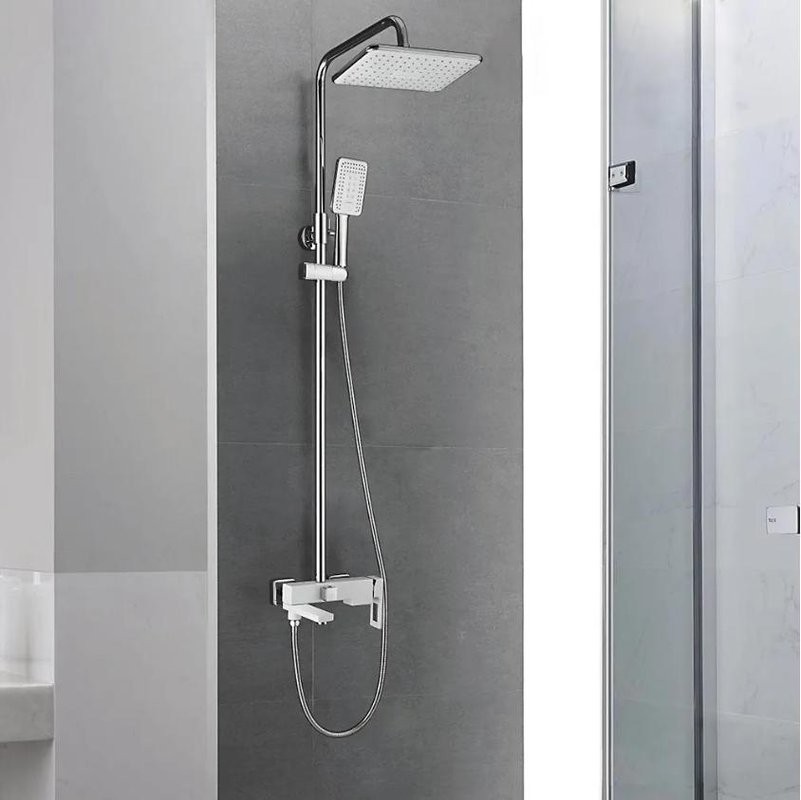 Душевая стойка Shevanik S9036F белый, хром