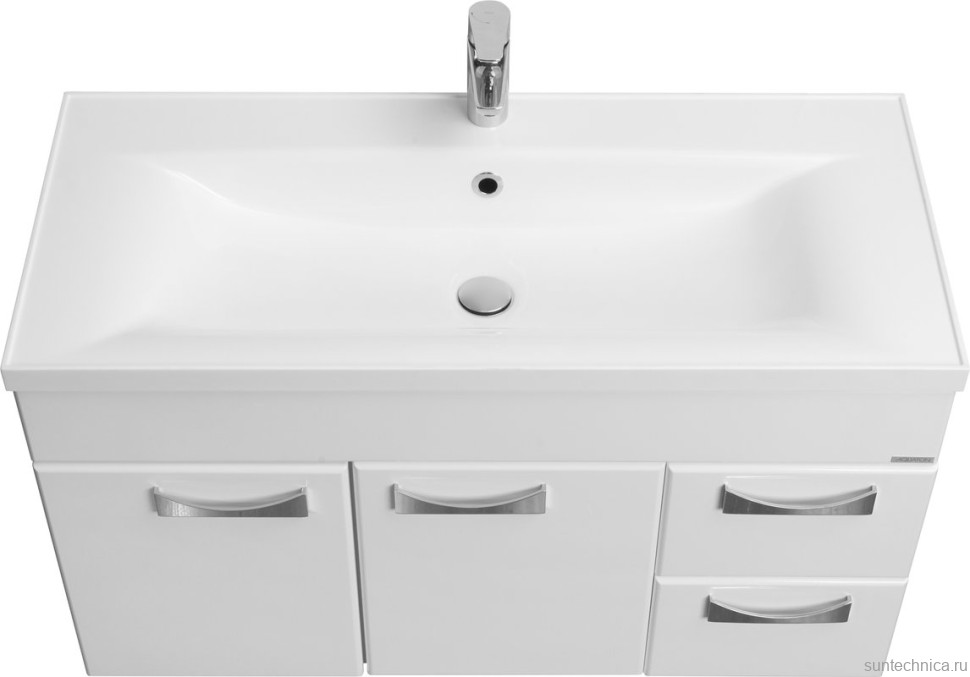 Тумба с раковиной AQUATON Диор 100 белая