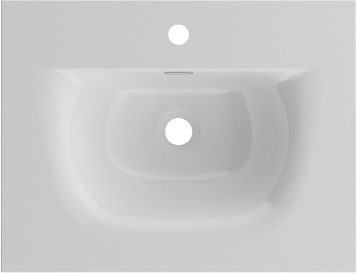 Мебельная раковина BelBagno BB-8099-60 глянцевая белая