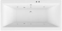 Акриловая ванна Excellent Pryzmat WAEX.PRY15.SOFT 150x75 см, встраиваемая, с гидромассажем, белая, с каркасом, со сливом-переливом