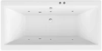 Акриловая ванна Excellent Pryzmat WAEX.PRY15.SOFT 150x75 см, встраиваемая, с гидромассажем, белая, с каркасом, со сливом-переливом