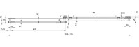 Душевая дверь в нишу Ravak Matrix MSD2-110 L Transparent, профиль сатин