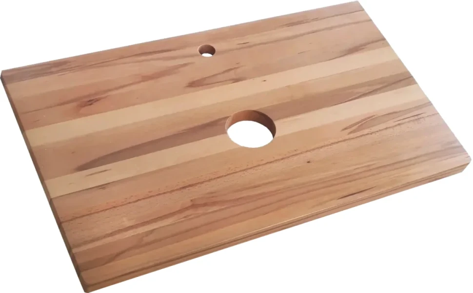 Мебель для ванной комнаты Jorno Wood 80, белая, светлая столешница