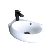 Раковина маленькая в туалет GID Suspendido N9100R 44 глянцевая белая, прямоугольная, фаянс