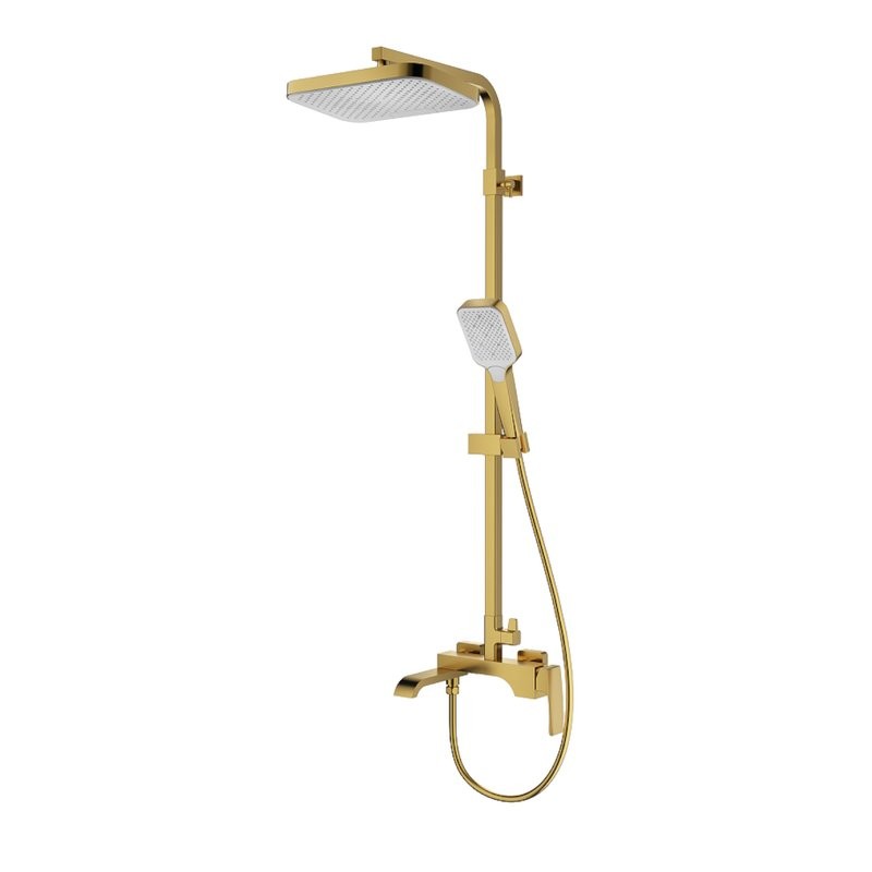 Душевая стойка Raglo R02.24.03 сатин золотой