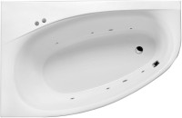 Акриловая ванна Excellent Kameleon WAEX.KML17.SOFT L 170x110 см, угловая, левая, пристенная, с гидромассажем, белая, асимметричная, с каркасом, со сливом-переливом
