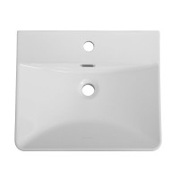 Мебельная раковина BelBagno 51 глянцевая белая