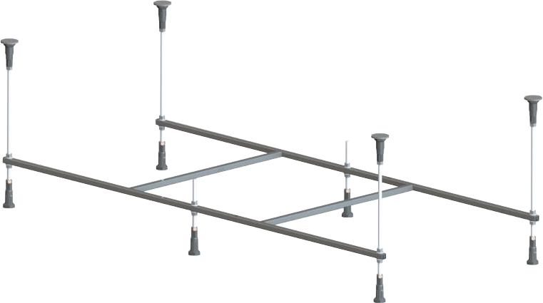 Акриловая ванна AM.PM X-Joy W94A 160x70 см, пристенная, белая, с каркасом