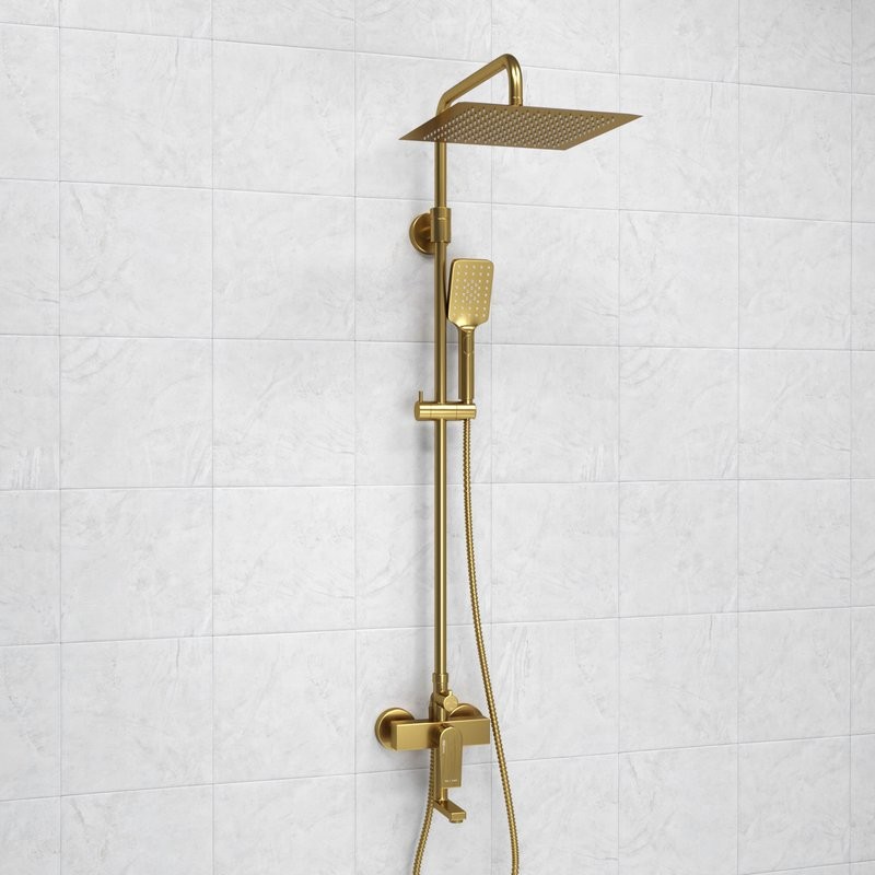 Душевая стойка Wasserkraft Aisch A155.260.201.BG золото