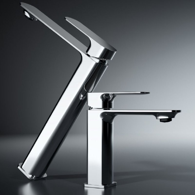 Смеситель для раковины высокий хром, AQUAme Monza AQM6314CR