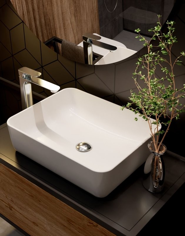 Смеситель для раковины высокий хром, AQUAme Monza AQM6314CR