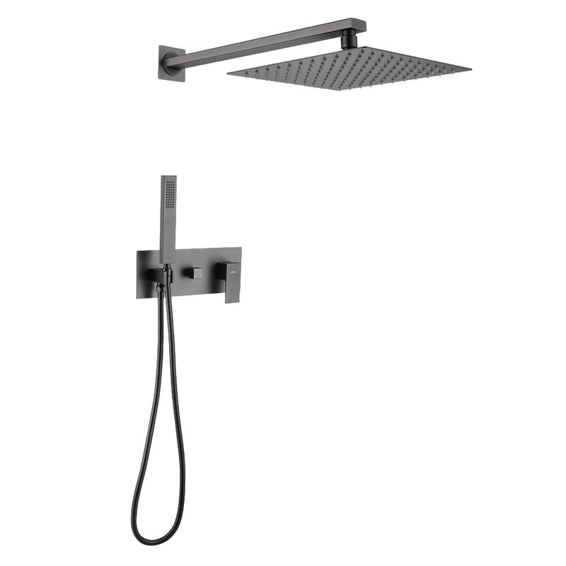 Душевой комплект Abber Daheim AF8218NG С ВНУТРЕННЕЙ ЧАСТЬЮ, никель