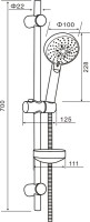 Душевой комплект Смеситель Agger Brilliant Brilliant A0310000 + Гарнитур Splash A022
