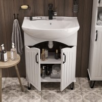 Тумба с раковиной DIWO Сочи 65 белая