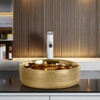 Накладная раковина Ceruttispa CR7044AS 36, золото