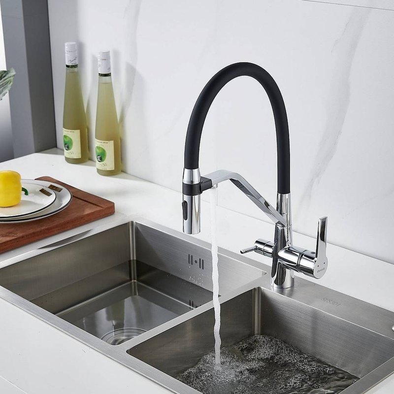 Смеситель для кухни Shevanik S278 хром