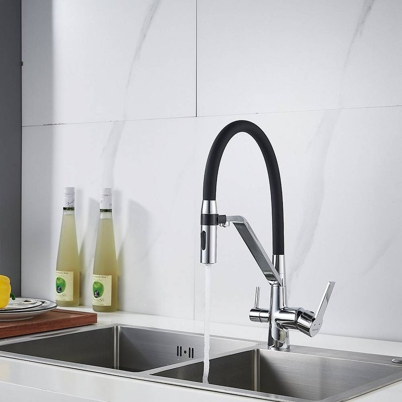 Смеситель для кухни Shevanik S278 хром