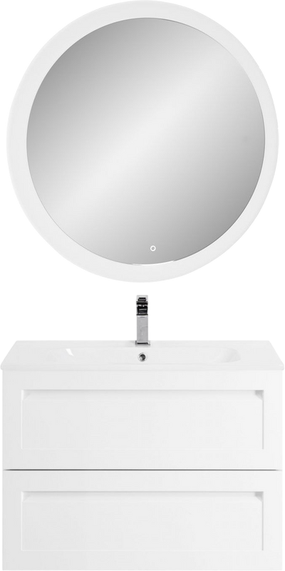 Тумба под раковину без столешницы Art&Max Platino 80 подвесная, белый глянец