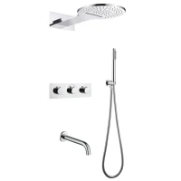 Душевой комплект Abber Wasser Kreis AF8150 С ВНУТРЕННЕЙ ЧАСТЬЮ, хром