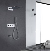 Душевой комплект Abber Wasser Kreis AF8150 С ВНУТРЕННЕЙ ЧАСТЬЮ, хром