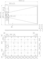 Поддон для душа RGW TUS W 150x90