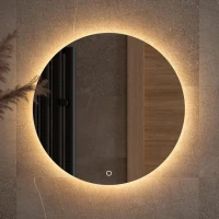 Зеркало круглое Defesto Opti DF 2852S 50 с LED-подсветкой, 4300К, сенсорный выключатель