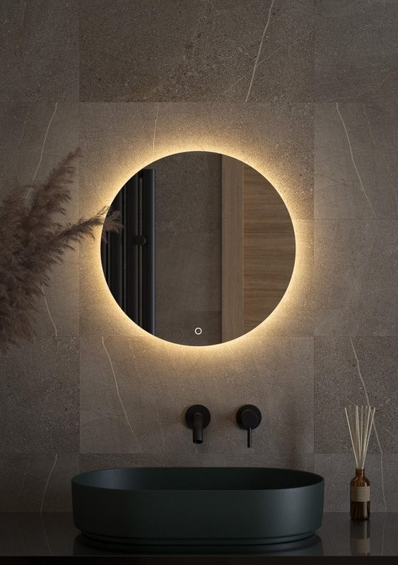 Зеркало круглое Defesto Opti DF 2852S 50 с LED-подсветкой, 4300К, сенсорный выключатель
