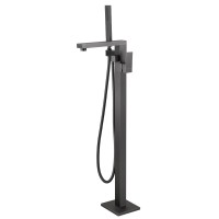 Напольный смеситель для ванны с душем Abber Daheim AF8215NG С ВНУТРЕННЕЙ ЧАСТЬЮ, никель