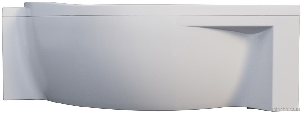 Акриловая ванна Marka One Ergonomika R 175x110 см, угловая, правая, пристенная, белая, асимметричная, с каркасом