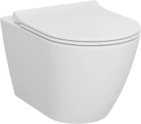 Комплект Унитаз подвесной VitrA Sanibelle 7551B003-0075 безободковый + Крышка 801-003-019 с микролифтом + Инсталляция Grohe Rapid SL 38772001 3 в 1 с кнопкой смыва