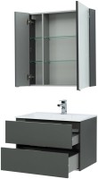 Мебель для ванной комнаты Aquanet Алвита 80 серый антрацит