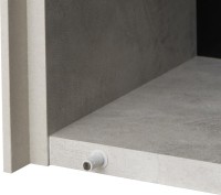Шкаф AQUATON Сохо 35 cлэйт, галька серая