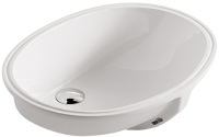 Раковина встраиваемая снизу Galassia Lavabi Arredo Denise 6002 57x43 белая, овальная, фаянс