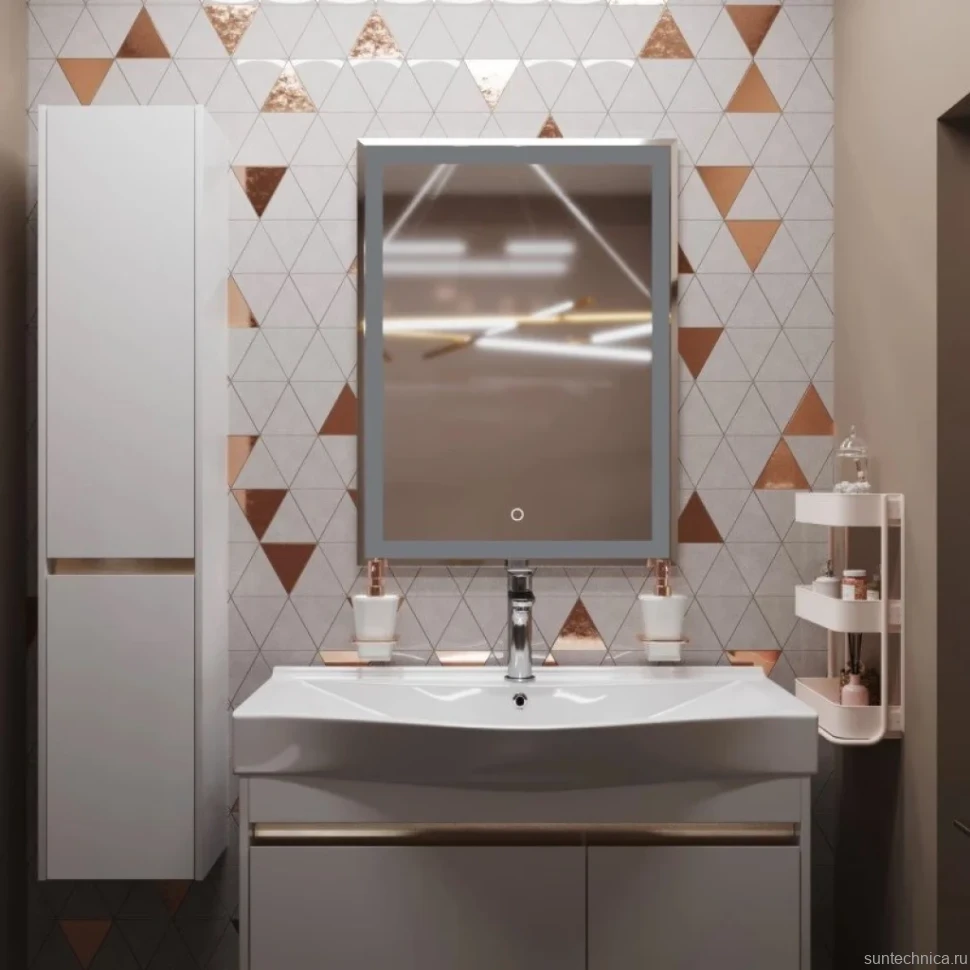 Зеркало Mixline Минио 60 с подсветкой