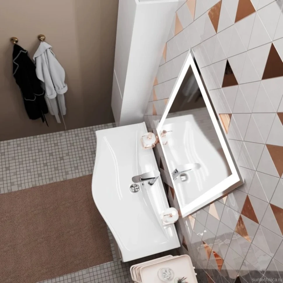 Зеркало Mixline Минио 60 с подсветкой