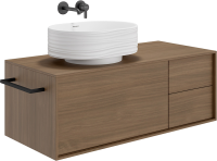 Накладная раковина KERAMA MARAZZI Sabbia 51 матовая белая, овальная, фаянс