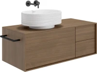 Накладная раковина KERAMA MARAZZI Sabbia 51 матовая белая, овальная, фаянс