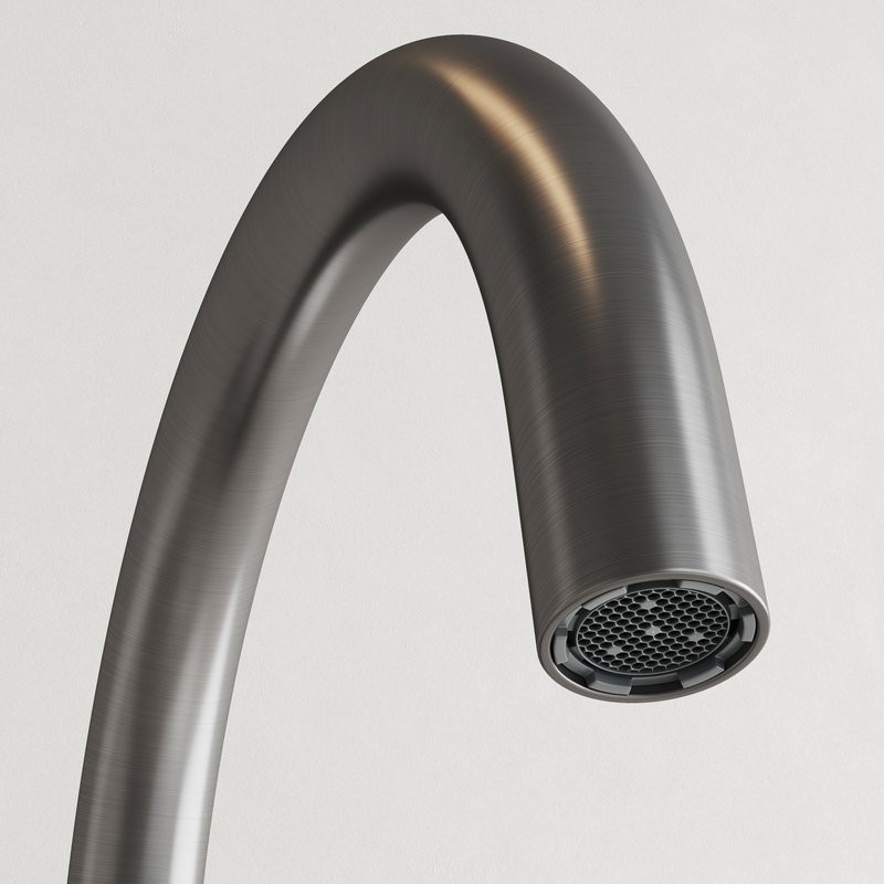 Смеситель для ванны напольный Sancos Etna, вороненая сталь, SC9009GG