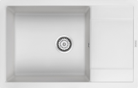 Комплект Мойка Paulmark Flugen 60 PM317850-WH белая + Измельчитель Intenso