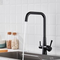 Смеситель для кухни с подключением фильтра Shevanik S528H, черный Смеситель для кухни с подключением фильтра Shevanik S528H, черный