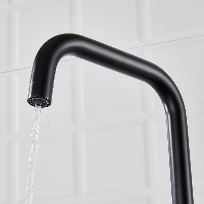 Смеситель для кухни с подключением фильтра Shevanik S528H, черный